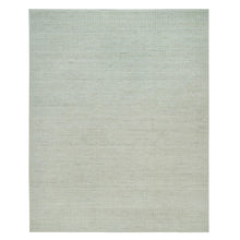 Load image into Gallery viewer, 12&#39;x14&#39;9&quot; Shadow White, Plain Decor, Modern Box Design, Loom Knotted Pure Wool Oriental Oversized Rug FWR541134