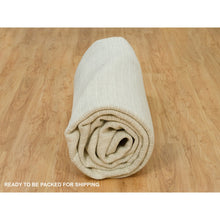 Load image into Gallery viewer, 12&#39;x14&#39;9&quot; Shadow White, Plain Decor, Modern Box Design, Loom Knotted Pure Wool Oriental Oversized Rug FWR541134