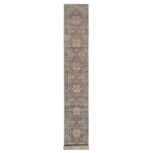 Load image into Gallery viewer, 2&#39;6&quot;x18&#39; English Red, Plush and Lush Soft Pile, Soft Heriz Revival Wool Hand Knotted, Vegetable Dyes, XL Runner Oriental Rug FWR541218
