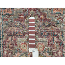 Load image into Gallery viewer, 2&#39;6&quot;x18&#39; English Red, Plush And Lush Soft Pile, Soft Heriz Revival Wool Hand Knotted, Vegetable Dyes, Xl Runner Oriental Rug FWR541218