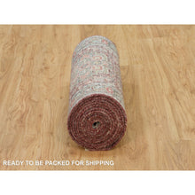 Load image into Gallery viewer, 2&#39;6&quot;x18&#39; English Red, Plush and Lush Soft Pile, Soft Heriz Revival Wool Hand Knotted, Vegetable Dyes, XL Runner Oriental Rug FWR541218