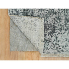 Load image into Gallery viewer, 2&#39;x3&#39; Ice Cube Gray, Broken Persian Hand Knotted Design, Wool And Silk, Mat Oriental Rug FWR541236