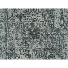 Load image into Gallery viewer, 2&#39;x3&#39; Ice Cube Gray, Broken Persian Hand Knotted Design, Wool And Silk, Mat Oriental Rug FWR541236