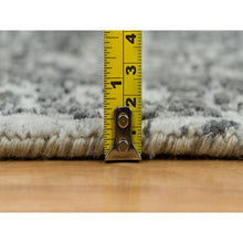 Load image into Gallery viewer, 2&#39;x3&#39; Ice Gray, Broken Hand Knotted Persian Design, Wool And Silk, Mat Oriental Rug FWR541248