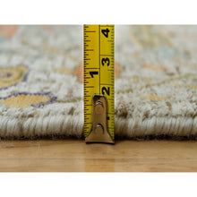 Load image into Gallery viewer, 3&#39;x5&#39; Manchester Tan, Hand Knotted Sickle Leaf Design, Silk With Textured Wool, Soft Pile Oriental Rug FWR541386