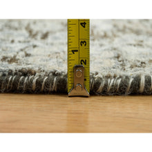 Load image into Gallery viewer, 8&#39;x8&#39; Shades On Gray, Willow And Cypress Tree Design Silk With Textured Wool Hand-Knotted Round Oriental Rug FWR541476