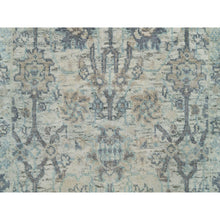 Load image into Gallery viewer, 2&#39;x3&#39;1&quot; Bright White, Tabriz Vase And Hand Knotted Pomegranate Design, Textured Wool With Silk, Mat Oriental Rug FWR541518