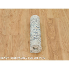 Load image into Gallery viewer, 2&#39;x3&#39;1&quot; Bright White, Tabriz Vase And Hand Knotted Pomegranate Design, Textured Wool With Silk, Mat Oriental Rug FWR541518