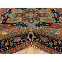 Load image into Gallery viewer, 13&#39;10&quot;x18&#39;1&quot; Barn Red, Vegetable Dyes Antiqued Hand Knotted Fine Heris Re-creation, Soft Wool And Soft Pile, Densely Woven Oversized Oriental Rug FWR541788