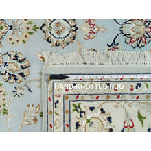 Load image into Gallery viewer, 7&#39;8&quot;x10&#39; Chiffon White, Rajasthan with All Over Leaf Design, Wool and Silk, Soft Pile, Thick and Plush, Hand Knotted, Oriental Rug FWR453534