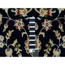 Load image into Gallery viewer, 8&#39;x10&#39;1&quot; Vulcan Blue, Hand Knotted, Nain With Center Medallion Flower Design, 250 Kpsi, Natural Wool,  Oriental Rug FWR541920
