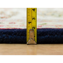 Load image into Gallery viewer, 8&#39;x10&#39;1&quot; Vulcan Blue, Hand Knotted, Nain With Center Medallion Flower Design, 250 Kpsi, Natural Wool,  Oriental Rug FWR541920