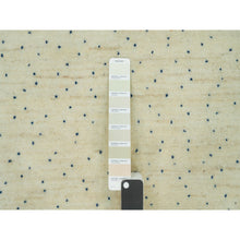 Load image into Gallery viewer, 9&#39;x12&#39;1&quot; Toque White, Modern Gabbeh Lori Buft  Tree Design, All Wool, Hand Knotted Oriental Thick And Plush Soft Pile Rug FWR542310