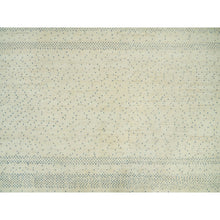 Load image into Gallery viewer, 9&#39;x12&#39;1&quot; Toque White, Modern Gabbeh Lori Buft  Tree Design, All Wool, Hand Knotted Oriental Thick And Plush Soft Pile Rug FWR542310