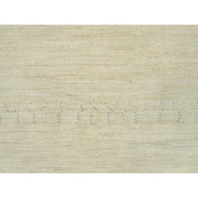 Load image into Gallery viewer, 9&#39;8&quot;x14&#39; Heron White, Thick And Plush Modern Gabbeh Lori Buft  Tree Design, Extra Soft Wool, Hand Knotted Oriental Rug FWR542328