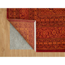 Load image into Gallery viewer, 8&#39;1&quot;x10&#39;1&quot; Spicy Orange, Wool And Silk, Tabriz Mahi, Hand Knotted Tone On Tone, Oriental Rug FWR542340