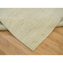 Load image into Gallery viewer, 6&#39;x9&#39; Antique White, Persian Wool, Hand Knotted, Lori Buft Gabbeh, Plain Design, Thick And Plush, Soft To The Touch, Oriental Rug FWR542352