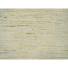 Load image into Gallery viewer, 6&#39;x9&#39; Antique White, Persian Wool, Hand Knotted, Lori Buft Gabbeh, Plain Design, Thick And Plush, Soft To The Touch, Oriental Rug FWR542352