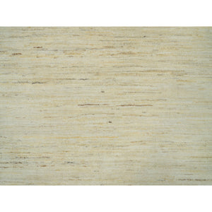 6'x9' Antique White, Persian Wool, Hand Knotted, Lori Buft Gabbeh, Plain Design, Thick And Plush, Soft To The Touch, Oriental Rug FWR542352