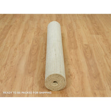 Load image into Gallery viewer, 6&#39;x9&#39; Antique White, Persian Wool, Hand Knotted, Lori Buft Gabbeh, Plain Design, Thick And Plush, Soft To The Touch, Oriental Rug FWR542352
