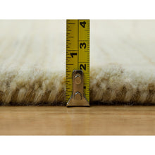 Load image into Gallery viewer, 6&#39;x9&#39; Antique White, Persian Wool, Hand Knotted, Lori Buft Gabbeh, Plain Design, Thick And Plush, Soft To The Touch, Oriental Rug FWR542352