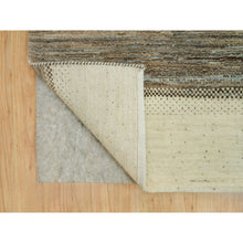Load image into Gallery viewer, 8&#39;9&quot;x11&#39;8&quot; Swan White, Modern Lori Buft Gabbeh Tree Design, Thick And Plush Soft Wool, Hand Knotted Oriental Rug FWR542358