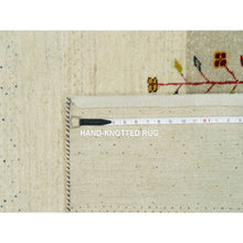 Load image into Gallery viewer, 8&#39;9&quot;x11&#39;8&quot; Swan White, Modern Lori Buft Gabbeh Tree Design, Thick And Plush Soft Wool, Hand Knotted Oriental Rug FWR542358