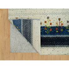 Load image into Gallery viewer, 2&#39;7&quot;x9&#39;6&quot; Retro White, Modern Lori Buft Gabbeh Tree Design, 100% Wool, Thick And Plush, Hand Knotted Oriental Runner Rug FWR542376