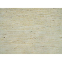 Load image into Gallery viewer, 4&#39;x8&#39; Parchment White, Soft To The Touch, Lori Buft Gabbeh Plain Persian Wool Design, Thick And Plush, Hand Knotted, Wide Runner Oriental Rug FWR542388