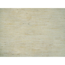 Load image into Gallery viewer, 4&#39;1&quot;x10&#39; Macadamia White, Thick And Plush, Soft To The Touch, Lori Buft Gabbeh Plain Design, Hand Knotted Persian Wool, Oriental Wide Runner Rug FWR542394