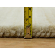Load image into Gallery viewer, 4&#39;1&quot;x10&#39; Macadamia White, Thick And Plush, Soft To The Touch, Lori Buft Gabbeh Plain Design, Hand Knotted Persian Wool, Oriental Wide Runner Rug FWR542394