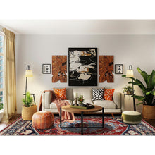 Load image into Gallery viewer, 8&#39;1&quot;x9&#39;8&quot; Scarlet Red, Peshawar Heriz with Antique Serapi Design, Hand Knotted, Shiny High Mountain Wool, Vegetable Dyes, Densely Woven, Soft Pile, Oriental Rug FWR5418