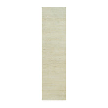 Load image into Gallery viewer, 2&#39;7&quot;x10&#39; Navajo White, Modern Plain Design, Soft to The Touch, Persian Thick and Plush Wool, Lori Buft Gabbeh, Hand Knotted, Oriental Runner Rug FWR542406