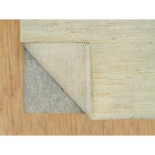 Load image into Gallery viewer, 3&#39;x5&#39; Alabaster White, Lori Buft Gabbeh Plain Design, Thick And Plush, Pure Persian Wool, Soft To The Touch, Oriental Hand Knotted Rug FWR542424