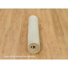 Load image into Gallery viewer, 3&#39;x5&#39; Alabaster White, Lori Buft Gabbeh Plain Design, Thick And Plush, Pure Persian Wool, Soft To The Touch, Oriental Hand Knotted Rug FWR542424