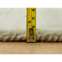 Load image into Gallery viewer, 3&#39;x5&#39; Alabaster White, Lori Buft Gabbeh Plain Design, Thick And Plush, Pure Persian Wool, Soft To The Touch, Oriental Hand Knotted Rug FWR542424