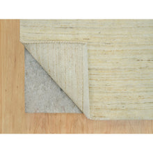 Load image into Gallery viewer, 2&#39;7&quot;x25&#39;1&quot; Aged White, Persian Wool, Hand Knotted, Thick And Plush, Soft To The Touch, Lori Buft Gabbeh, Plain Design, Oriental Rug FWR542430