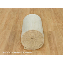 Load image into Gallery viewer, 2&#39;7&quot;x25&#39;1&quot; Aged White, Persian Wool, Hand Knotted, Thick And Plush, Soft To The Touch, Lori Buft Gabbeh, Plain Design, Oriental Rug FWR542430