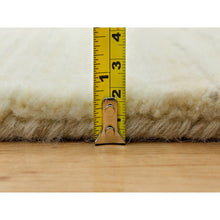 Load image into Gallery viewer, 2&#39;7&quot;x25&#39;1&quot; Aged White, Persian Wool, Hand Knotted, Thick And Plush, Soft To The Touch, Lori Buft Gabbeh, Plain Design, Oriental Rug FWR542430