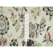 Load image into Gallery viewer, 8&#39;8&quot;x12&#39;1&quot; Baby Powder White, 250 Kpsi, 100% Wool, Nain With Center Medallion Flower Design, Hand Knotted, Oriental Rug FWR542454