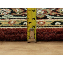 Load image into Gallery viewer, 3&#39;1&quot;x5&#39;5&quot; Caliente Red With Ralph Lauren Blue, Fish Mahi Herati Design All Over, Wool, Denser Weave, Hand Knotted, Oriental Rug FWR542646