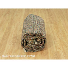 Load image into Gallery viewer, 7&#39;10&quot;x10&#39; Jade Black With Tueson Red Border, Denser Weave, All Over Fish Pattern, Herati Design, Soft And Vibrant Wool, Hand Knotted, Oriental Rug FWR542664