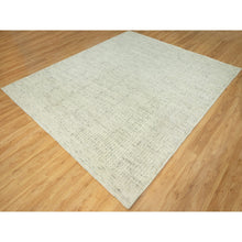 Load image into Gallery viewer, 8&#39;3&quot;x10&#39; Coventry Gray, Borderless Hand Woven Cord Collection, Natural Wool, Flat Weave, High And Low Pile, Plain And Simple Oriental Rug FWR542796