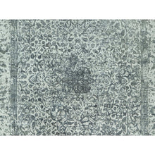 Load image into Gallery viewer, 10&#39;x14&#39;1&quot; Stonington Gray, Hand Knotted Persian Broken and Erased Design, Wool and Silk, Tone On Tone Oriental Rug FWR543162