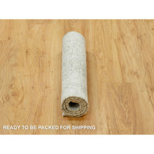 Load image into Gallery viewer, 2&#39;x3&#39;2&quot; Moorland Gray, Hand Knotted, Soft to Touch, Broken Wool and Silk, Persian Design, Denser Weave, Oriental Rug FWR543222