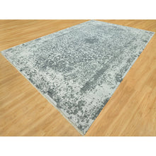 Load image into Gallery viewer, 12&#39;x18&#39; Rustic Gray, Hand Knotted Broken Persian Design, Wool And Silk, Oversized Oriental Rug FWR543276