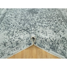 Load image into Gallery viewer, 12&#39;x18&#39; Rustic Gray, Hand Knotted Broken Persian Design, Wool And Silk, Oversized Oriental Rug FWR543276