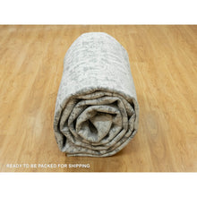 Load image into Gallery viewer, 12&#39;x18&#39; Rustic Gray, Hand Knotted Broken Persian Design, Wool And Silk, Oversized Oriental Rug FWR543276