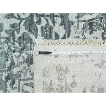 Load image into Gallery viewer, 12&#39;x18&#39; Rustic Gray, Hand Knotted Broken Persian Design, Wool And Silk, Oversized Oriental Rug FWR543276