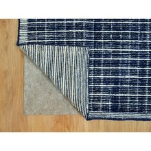 Load image into Gallery viewer, 9&#39;3&quot;x11&#39;9&quot; Sapphire Blue, Soft to Touch, Modern Plain Decor Box Design, Luxurious Wool, Loomed Knotted, Oriental Rug FWR543294